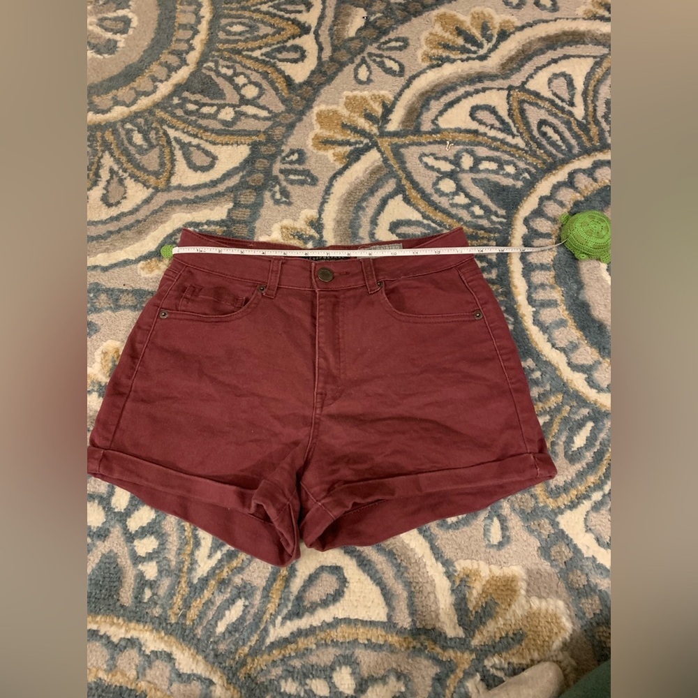 Aeropostale Maroon Shorty Shorts